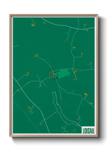 Une affiche de carte sur Loisail