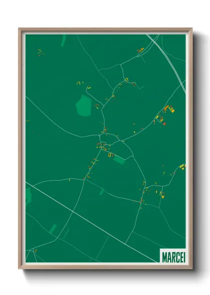 Une affiche de carte sur Marcei