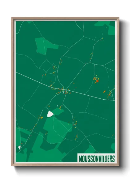 Une affiche de carte sur Moussonvilliers