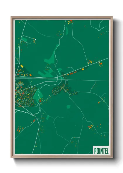 Une affiche de carte sur Pointel