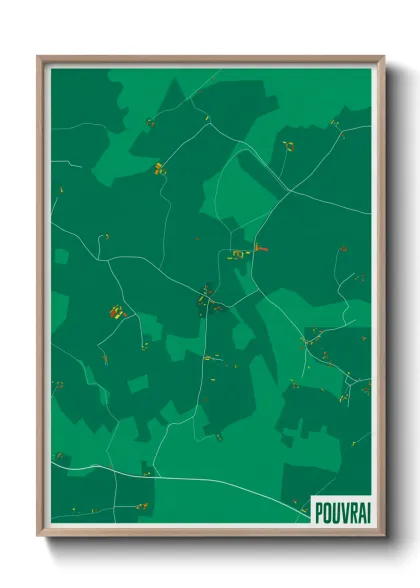 Une affiche de carte sur Pouvrai