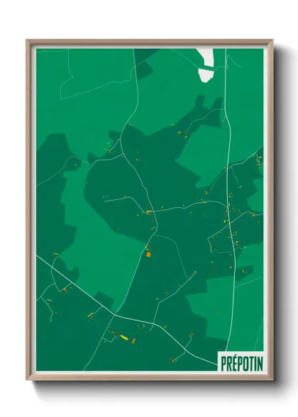 Une affiche de carte sur Prépotin