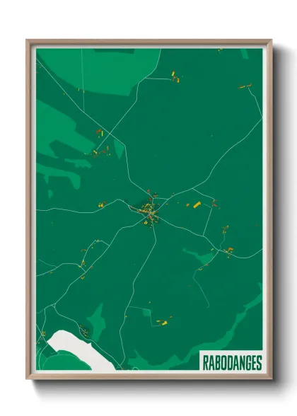Une affiche de carte sur Rabodanges