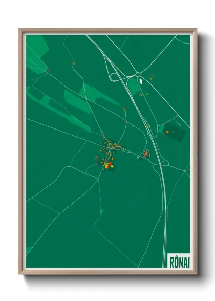 Une affiche de carte sur Rônai
