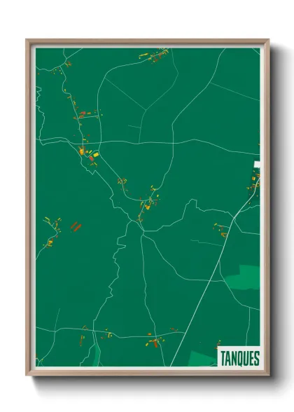 Une affiche de carte sur Tanques