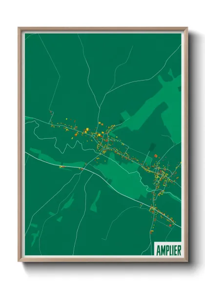 Une affiche de carte sur Amplier