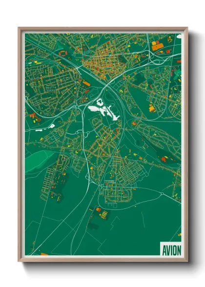 Une affiche de carte sur Avion