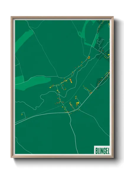 Une affiche de carte sur Blingel