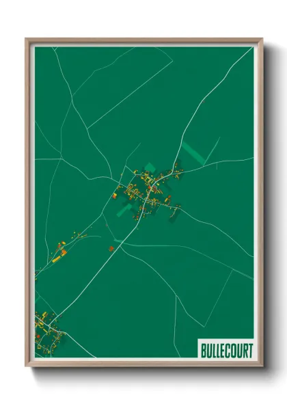 Une affiche de carte sur Bullecourt