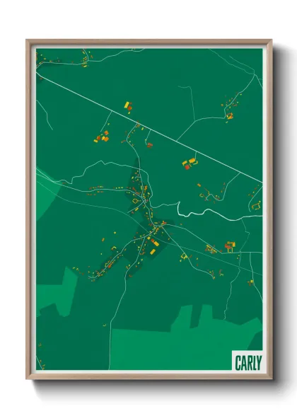 Une affiche de carte sur Carly