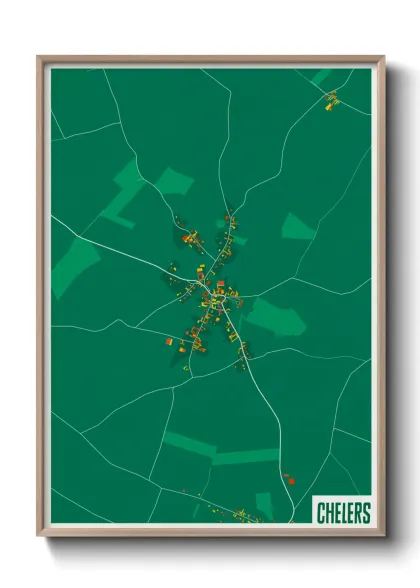 Une affiche de carte sur Chelers