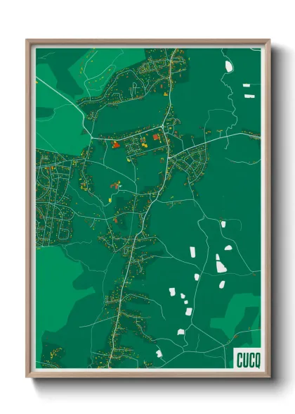 Une affiche de carte sur Cucq