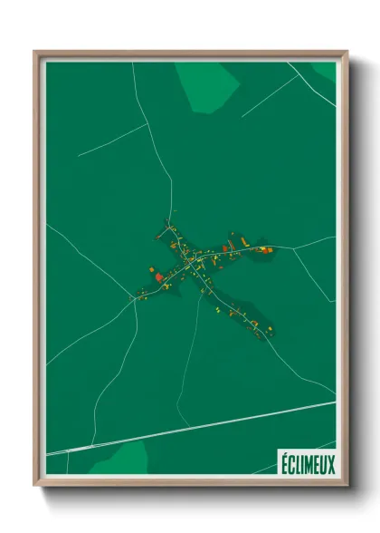 Une affiche de carte sur Éclimeux
