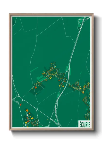 Une affiche de carte sur Écurie