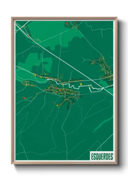 Une affiche de carte sur Esquerdes