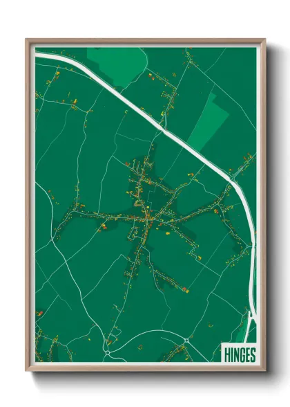 Une affiche de carte sur Hinges