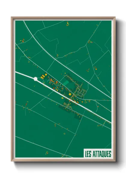 Une affiche de carte sur Les Attaques