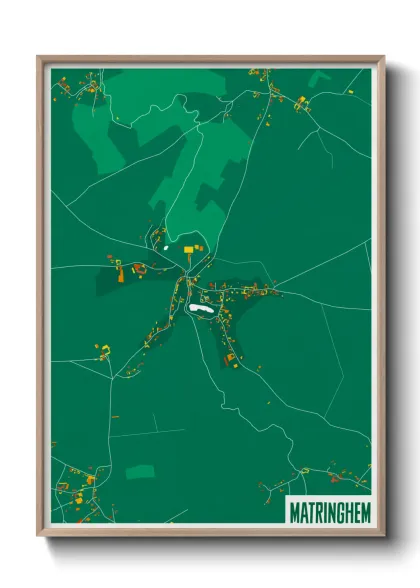 Une affiche de carte sur Matringhem