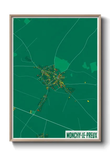 Une affiche de carte sur Monchy-le-Preux