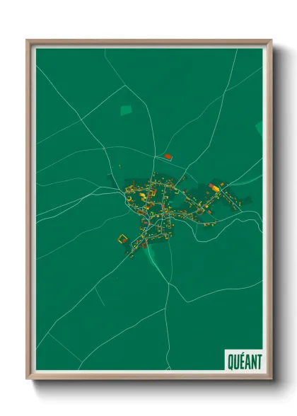 Une affiche de carte sur Quéant