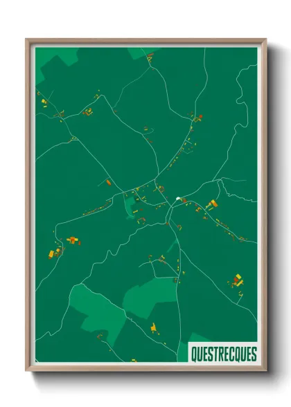 Une affiche de carte sur Questrecques