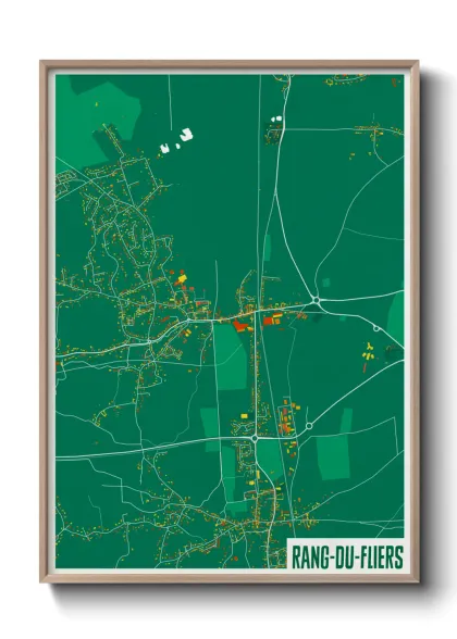Une affiche de carte sur Rang-du-Fliers