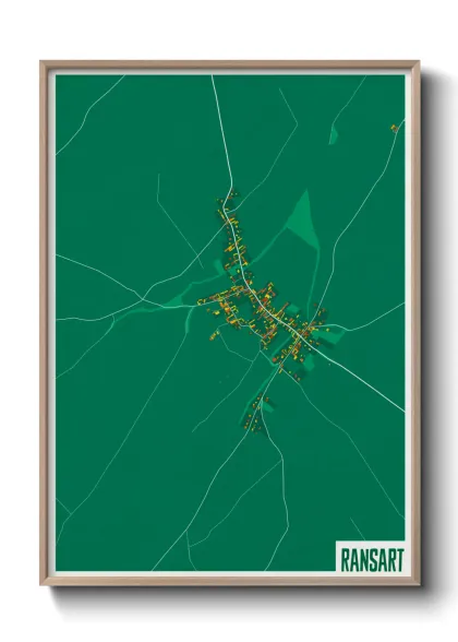 Une affiche de carte sur Ransart