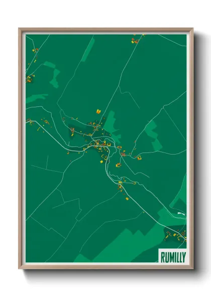 Une affiche de carte sur Rumilly