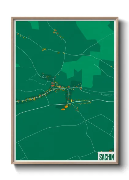 Une affiche de carte sur Sachin