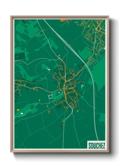 Une affiche de carte sur Souchez
