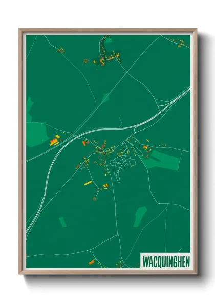 Une affiche de carte sur Wacquinghen