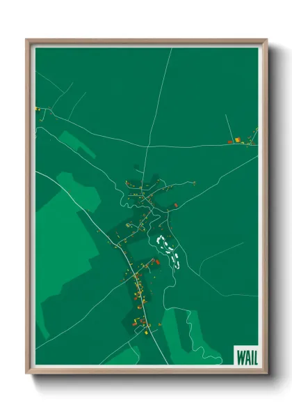 Une affiche de carte sur Wail