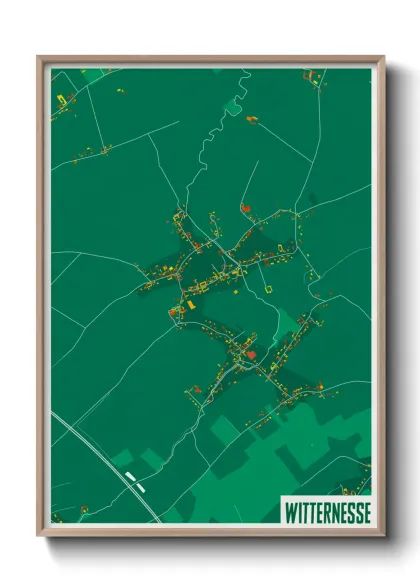 Une affiche de carte sur Witternesse