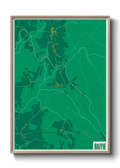 Une affiche de carte sur Baffie