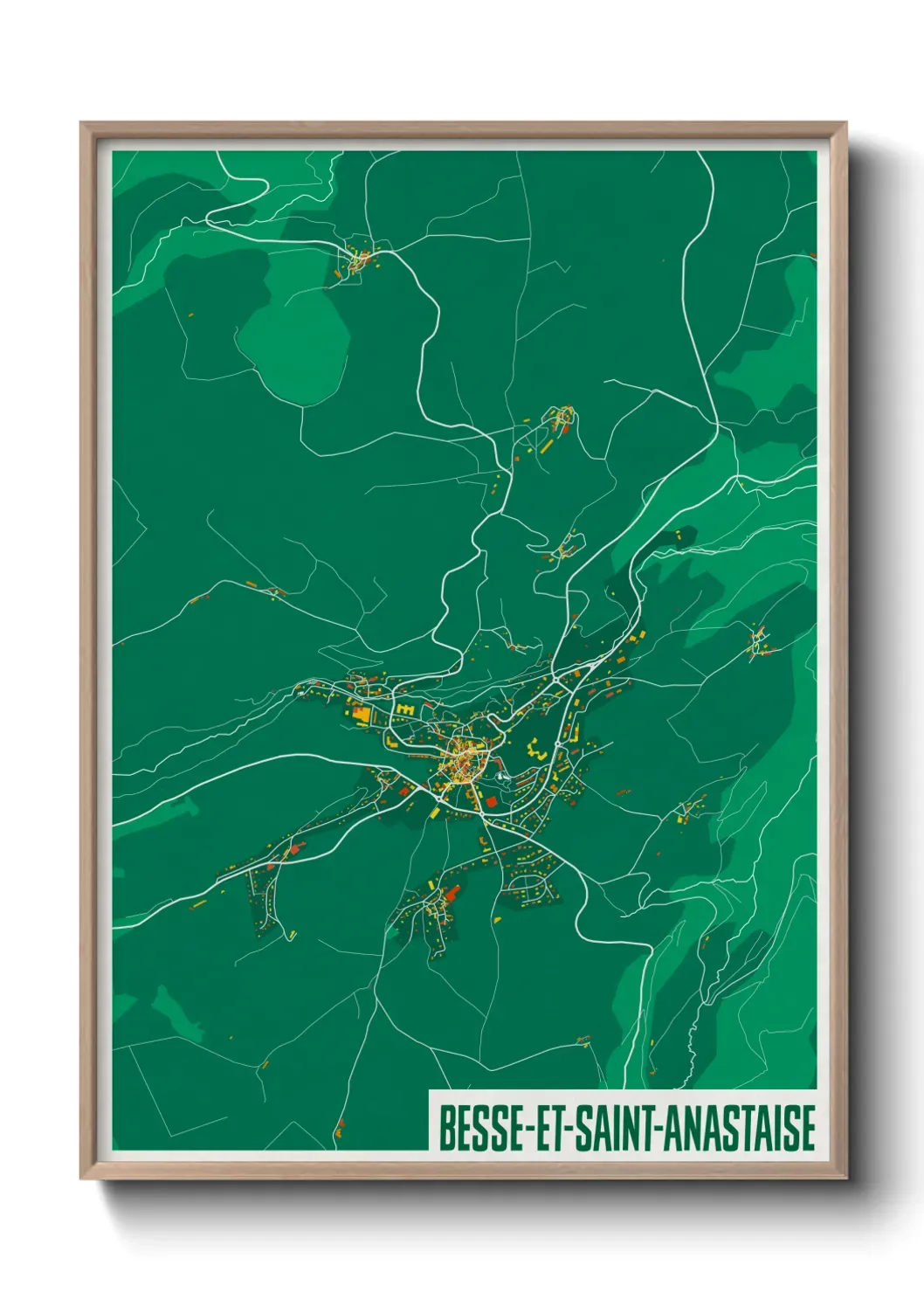 Un poster carteBesse-et-Saint-Anastaise