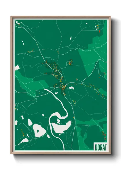 Une affiche de carte sur Dorat
