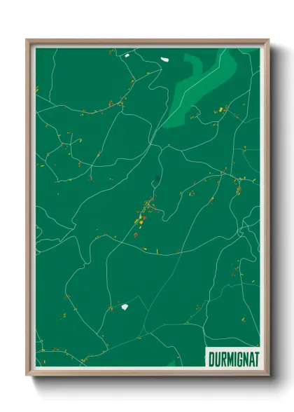 Une affiche de carte sur Durmignat