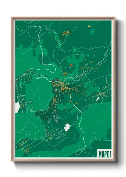 Une affiche de carte sur Murol