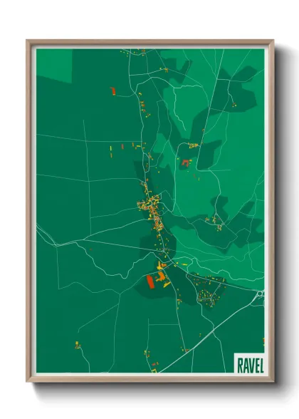 Une affiche de carte sur Ravel