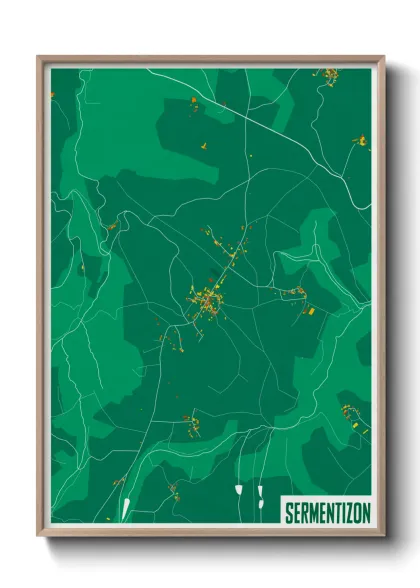 Une affiche de carte sur Sermentizon