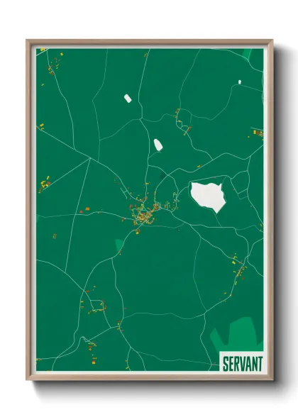 Une affiche de carte sur Servant