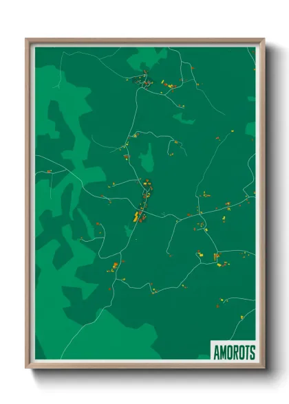 Une affiche de carte sur Amorots