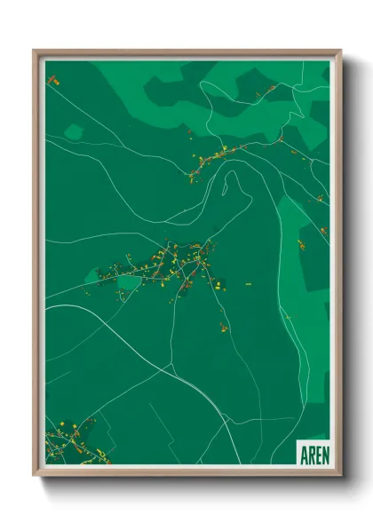 Une affiche de carte sur Aren