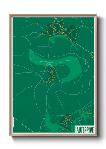Une affiche de carte sur Auterrive
