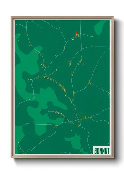 Une affiche de carte sur Bonnut