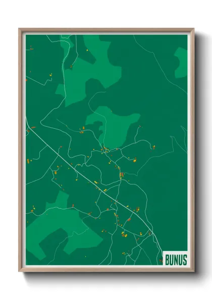 Une affiche de carte sur Bunus