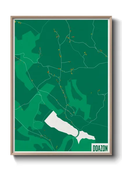 Une affiche de carte sur Doazon