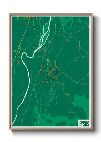 Une affiche de carte sur Eysus