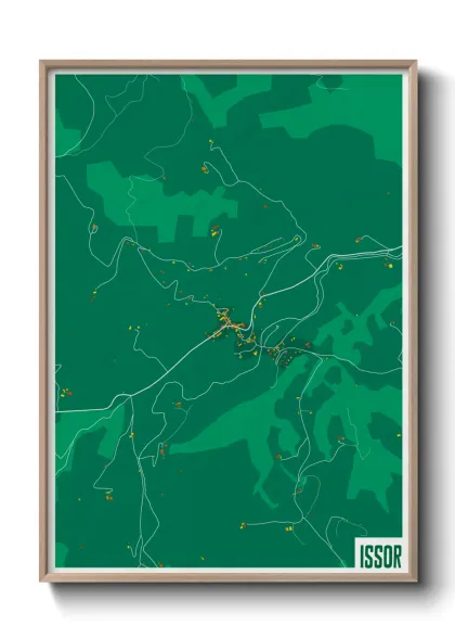 Une affiche de carte sur Issor