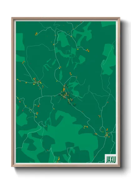 Une affiche de carte sur Jaxu